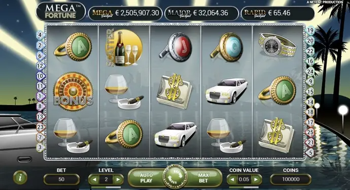 Mega Fortune at Vodds Casino